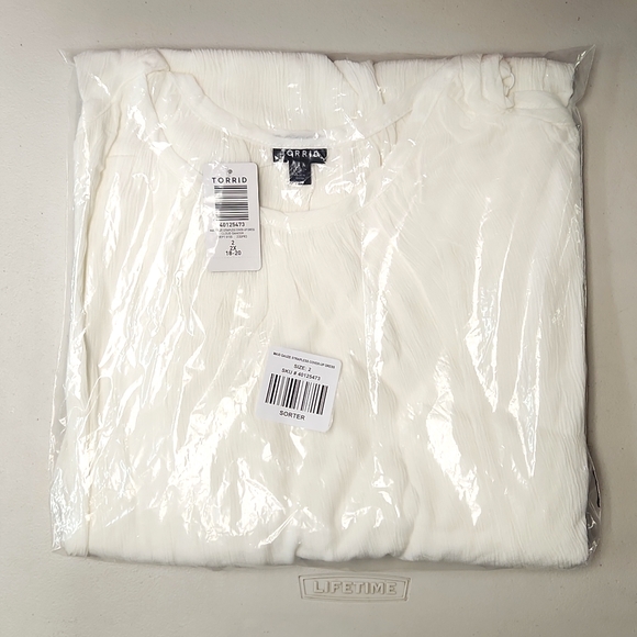 ❤️NWT VINTAGE TORRID SWIM COVER - MAXI GAUZE - BEACH DRESS COVER-UP - PLUS SIZE - Picture 7 of 13